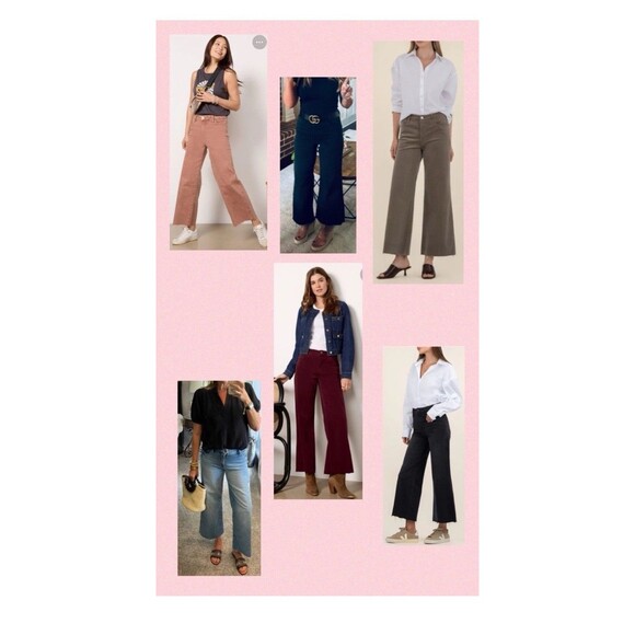 Kut From The Kloth Meg High Rise Wide Leg Raw Hem Pant Brunette Sz 14 NWT - Picture 6 of 6